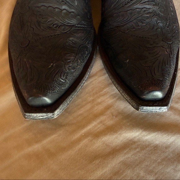 Old Gringo Brown and Black  hand tooled Ankle Boots
Wyoming - Picture 9 of 9